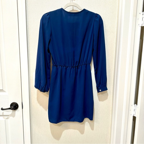 Classy wrap dress with pinched waist available in 2 different colors - Picture 4 of 7